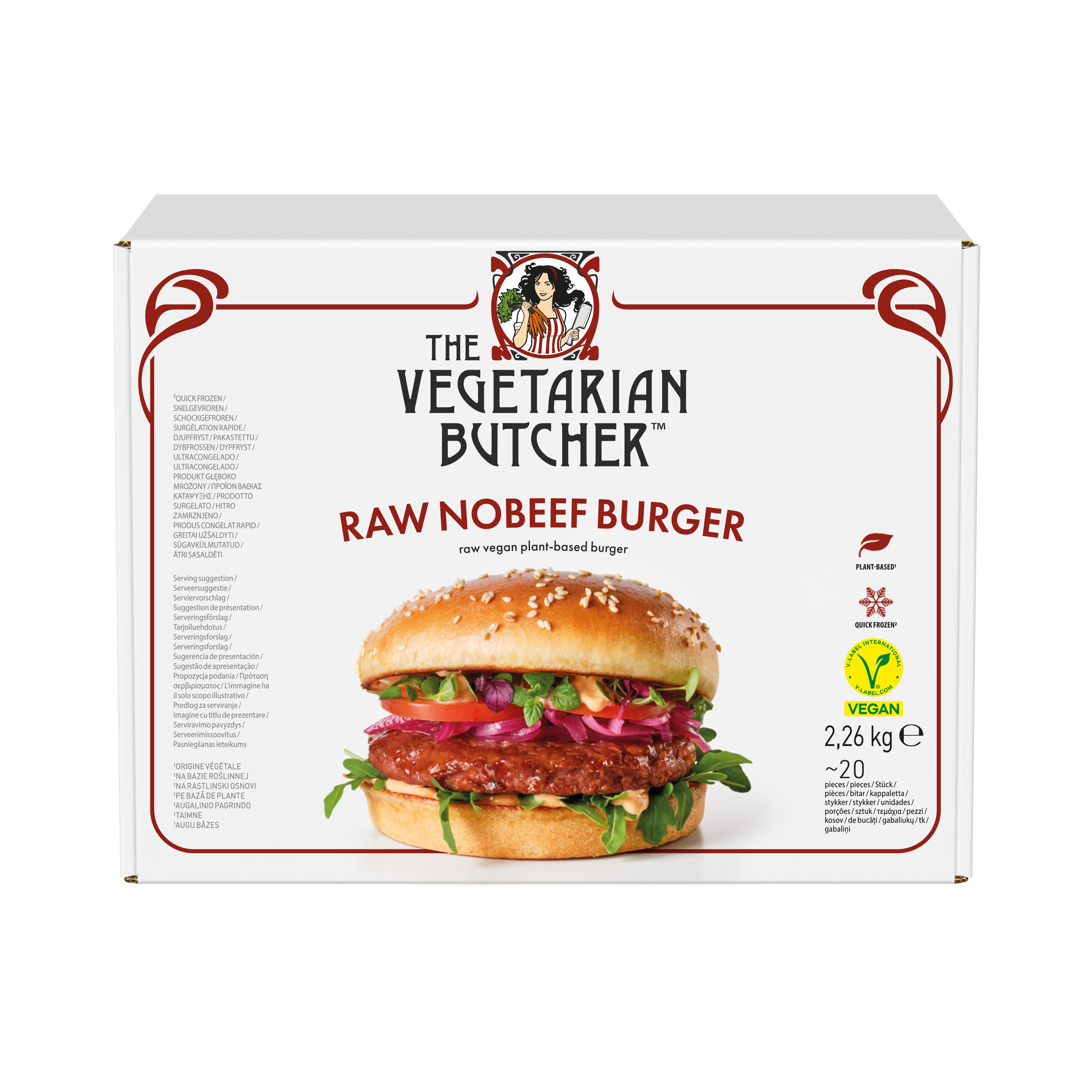 The Vegetarian Butcher Hamburguesa Cruda NoTernera vegana - The Vegetarian Butcher "Tan jugoso como el pollo, más tierno que el cerdo y 100% vegetariano" Jaap Korteweg, fundador de The Vegetarian Butcher